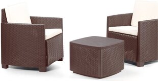 Комплект уличной мебели Progarden Trinacria, коричневый цена и информация | Комплекты уличной мебели | kaup24.ee