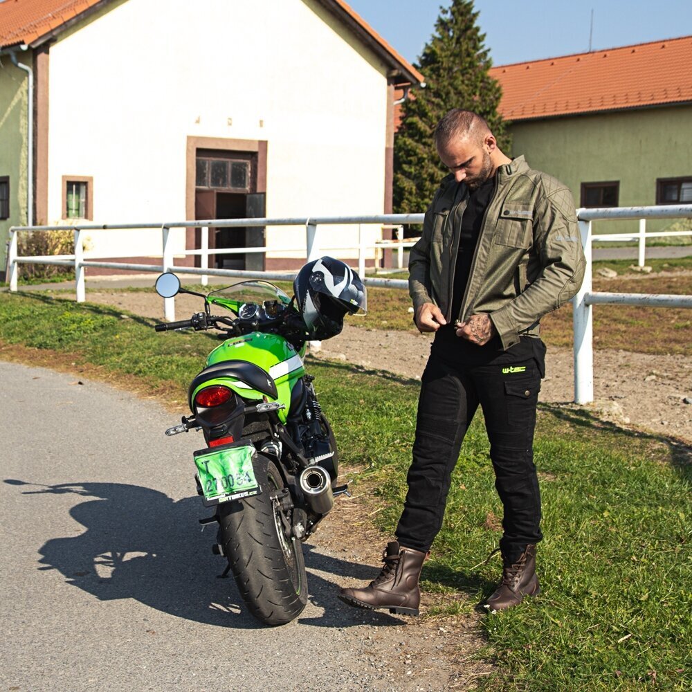 Meeste mototeksad W-TEC Aredator, mustad hind ja info | Mootorratturi püksid | kaup24.ee