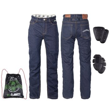 Мото джинсы для мужчин W-TEC Resoluto, синие цена и информация | Штаны | kaup24.ee