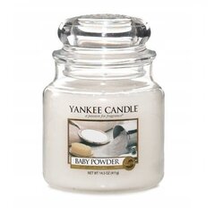 Lõhnaküünal Yankee Candle Baby Powder 411 g цена и информация | Подсвечники, свечи | kaup24.ee
