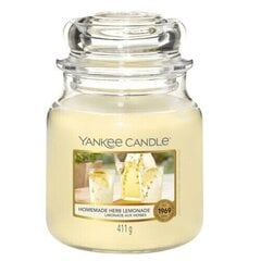 Ароматическая свеча Yankee Candle Homemade Herb Lemonade, 411 г цена и информация | Подсвечники, свечи | kaup24.ee