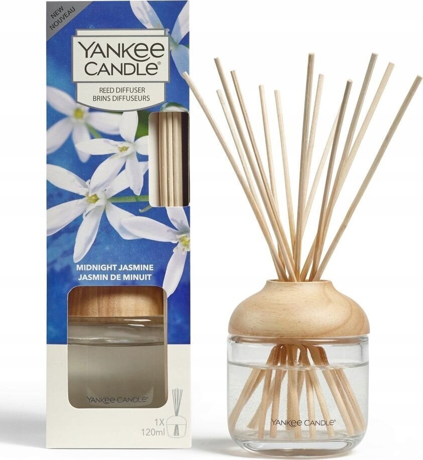 Kodulõhn pulkadega Yankee Candle Midnight Jasmine, 120 ml hind ja info | Kodulõhnastajad | kaup24.ee