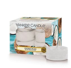 Ароматические чайные свечи Yankee Candle Coconut Splash 9,8 г, 12 шт. цена и информация | Свечи, подсвечники | kaup24.ee