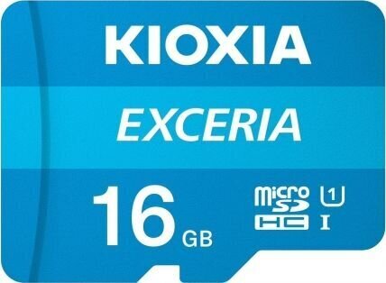 Mälukaart Kioxia Exceria 16GB U1 microSDHC hind ja info | Mobiiltelefonide mälukaardid | kaup24.ee