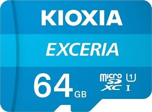 Mälukaart Kioxia Exceria 64GB U1 microSDHC цена и информация | Mobiiltelefonide mälukaardid | kaup24.ee