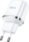 Laadija Hoco N4 kahe USB pistikuga (2.4A), valge hind ja info | Mobiiltelefonide laadijad | kaup24.ee