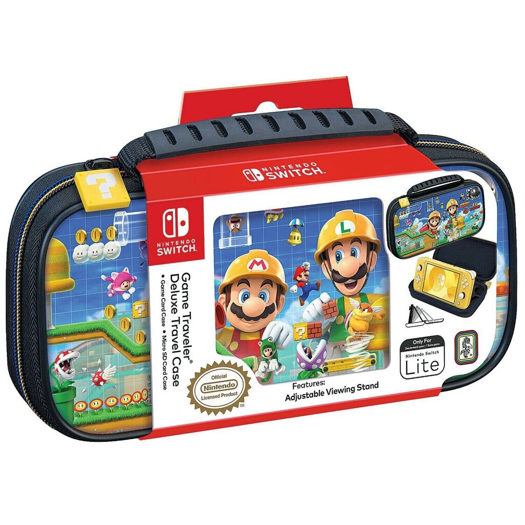 Ümbriskott Game Traveler Deluxe Travel Case Mario Maker 2, sobib Nintendo Switch Lite цена и информация | Mängupuldid | kaup24.ee