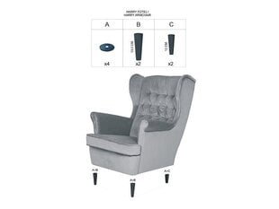 Кресло Signal Meble Harry, темно-синее цена и информация | Кресла в гостиную | kaup24.ee