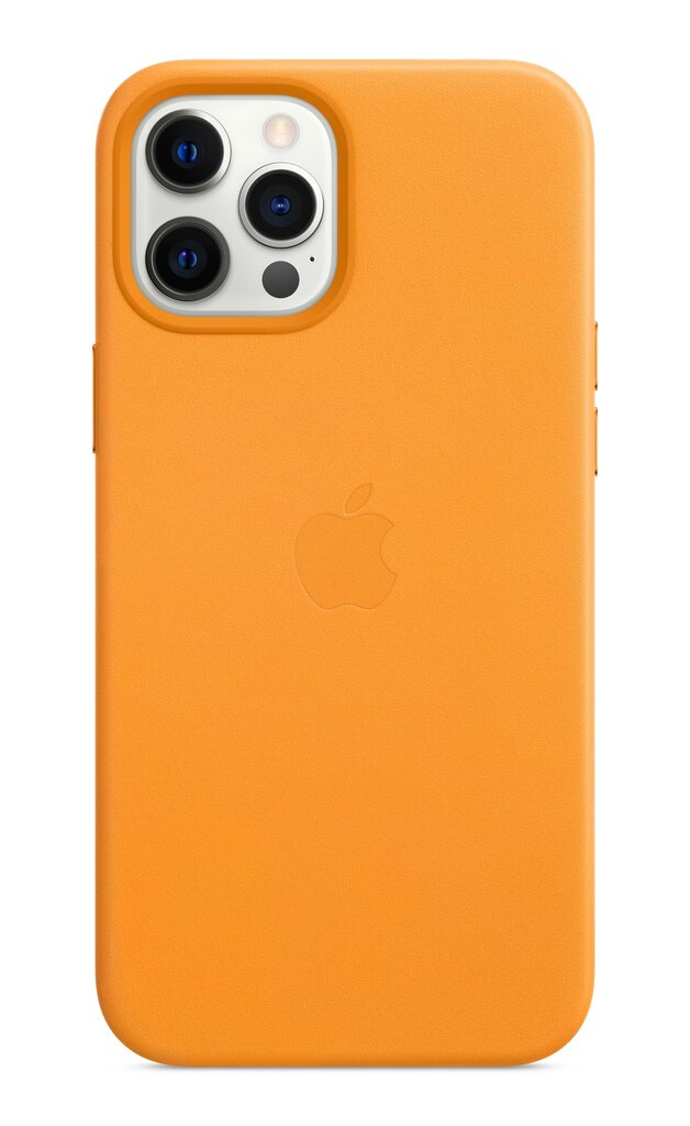 Telefoniümbris Apple Leather telefonile iPhone 12 Pro Max Magsafe, Oranž hind ja info | Telefoni kaaned, ümbrised | kaup24.ee