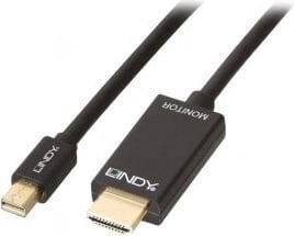 Lindy 36928, Mini DP/HDMI, 3 m цена и информация | Кабели и провода | kaup24.ee