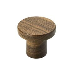 Mööblinupp Beslag Design Circum 33/28 mm, pähklipuu hind ja info | Mööbli käepidemed | kaup24.ee