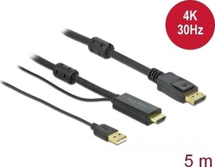 Delock 85966, DisplayPort, 5 м цена и информация | Кабели и провода | kaup24.ee