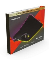 SteelSeries QcK Prism Cloth – M, must цена и информация | Мыши | kaup24.ee