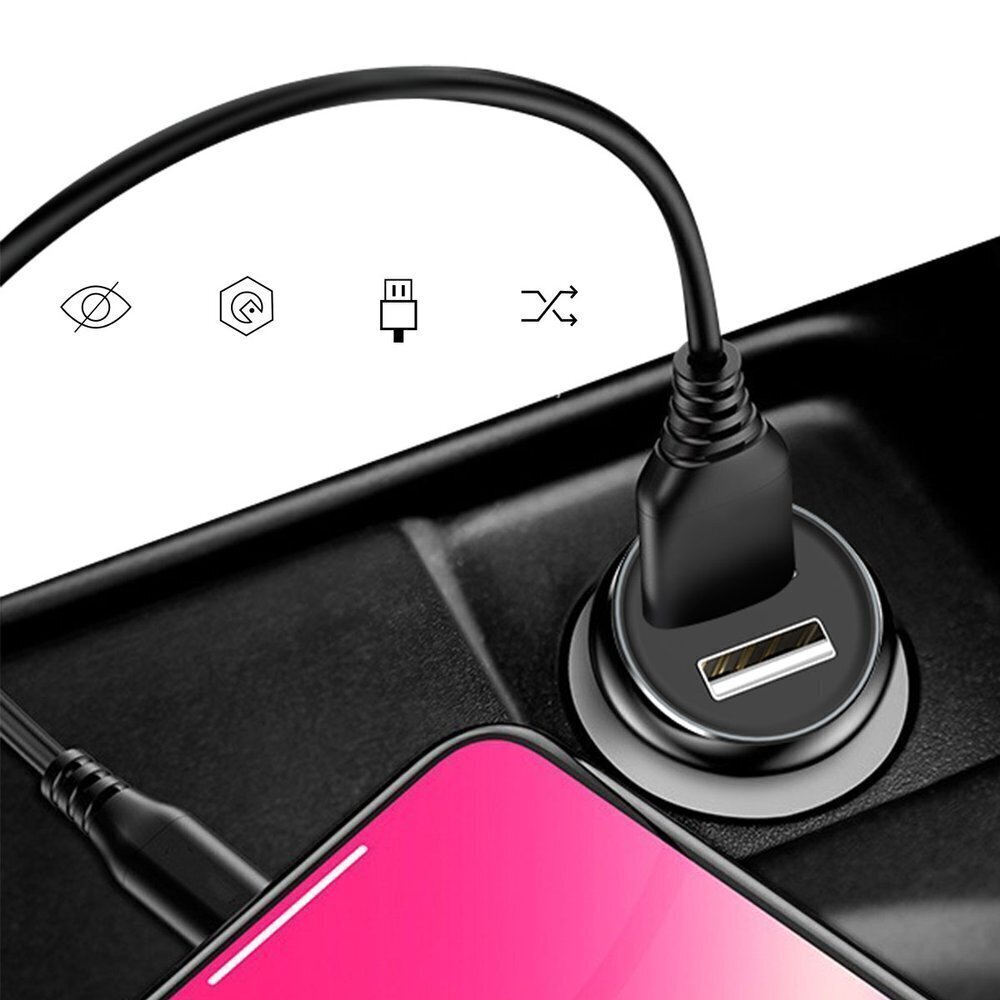 Laadija Dudao 3,4A Universal Smart Car Charger 2x USB, punane hind ja info | Mobiiltelefonide laadijad | kaup24.ee