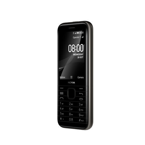 Nokia 8000 4G, Dual SIM Black hind ja info | Telefonid | kaup24.ee