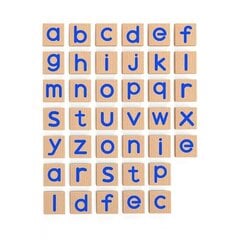 Деревянные магнитные маленькие буквы, 40 шт. цена и информация | Развивающие игрушки | kaup24.ee