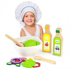 Игрушечный деревянный салатный набор цена и информация | Игрушки для малышей | kaup24.ee
