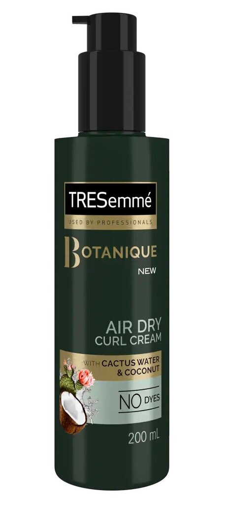 Kreem lokkis juustele Tresemme Botanique Air Dry Curl Cactus Water&Coconut 200 ml hind ja info | Maskid, õlid, seerumid | kaup24.ee