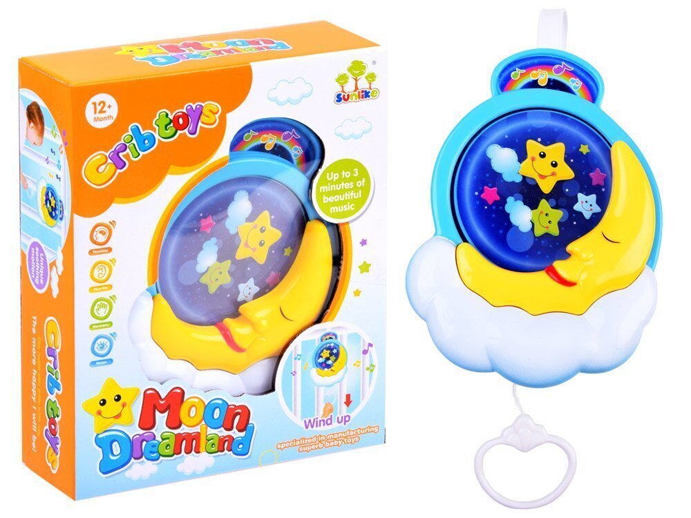 Muusikaline mänguasi voodi kohale Moon Dreamland цена и информация | Imikute mänguasjad | kaup24.ee
