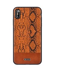 Devia Python Silicone Back Case Apple iPhone XS Max Brown цена и информация | Чехлы для телефонов | kaup24.ee