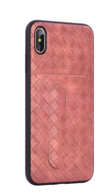 Devia iWallet Silicone Back Case With Place for Cards For Apple iPhone XS Max Pink hind ja info | Telefoni kaaned, ümbrised | kaup24.ee