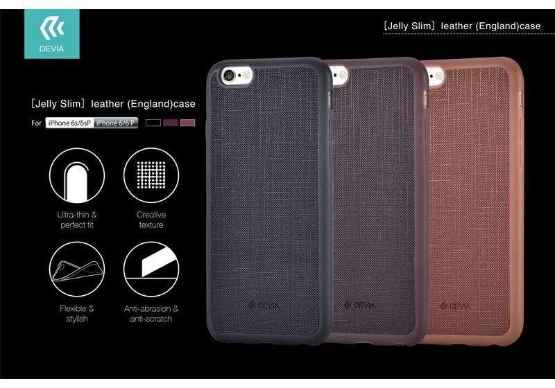 Telefoniümbris Devia Jelly England Silicone Back Case Apple iPhone 7 Plus / 8 Plus Brown (Mocco Blister) hind ja info | Telefoni kaaned, ümbrised | kaup24.ee