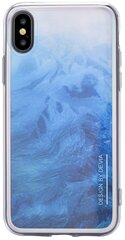 Telefoniümbris Devia Landscape Silicone Back Case For Apple iPhone X / XS Blue цена и информация | Чехлы для телефонов | kaup24.ee