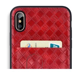 Devia iWallet Silicone Back Case With Place for Cards For Apple iPhone XS Max Brown hind ja info | Telefoni kaaned, ümbrised | kaup24.ee