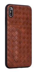 Devia iWallet Silicone Back Case With Place for Cards For Apple iPhone XS Max Brown цена и информация | Чехлы для телефонов | kaup24.ee