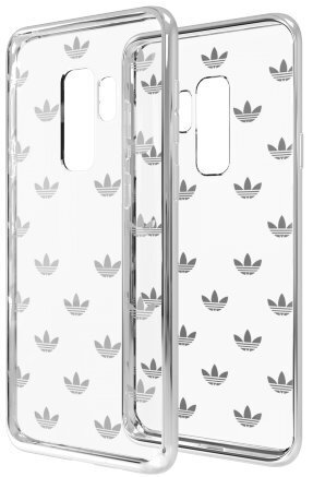 Telefoniümbris Adidas Clear Case Silicone Case for Samsung A530 Galaxy A8 (2018) Transparent - Silver (EU Blister) hind ja info | Telefoni kaaned, ümbrised | kaup24.ee