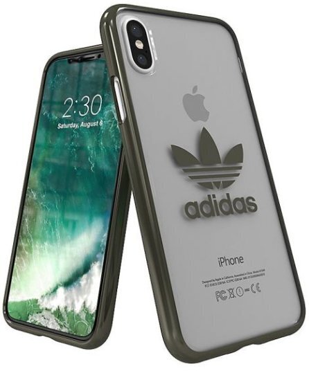 Adidas Clear Case Silicone Case for Apple iPhone X / XS Transparent - Black (EU Blister) цена и информация | Telefoni kaaned, ümbrised | kaup24.ee