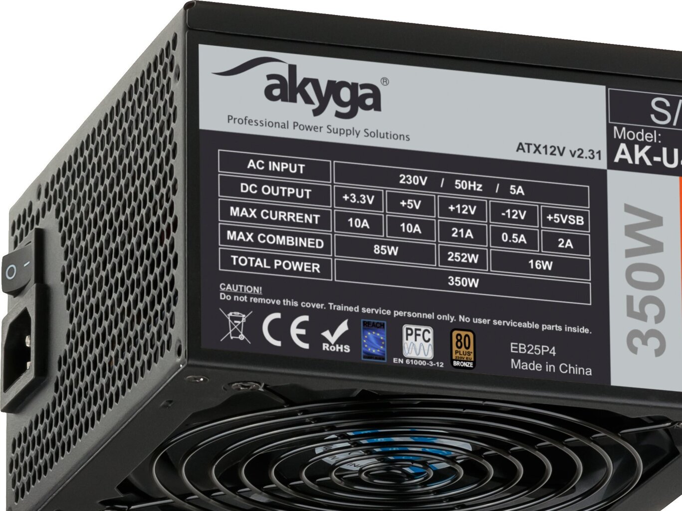 Akyga Ultimate 350W (AK-U4-350) hind ja info | Toiteplokid (PSU) | kaup24.ee