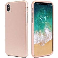 Mercury i-Jelly Back Case Strong Silicone Case With Metallic Glitter for Apple iPhone XS MAX Light Pink цена и информация | Чехлы для телефонов | kaup24.ee