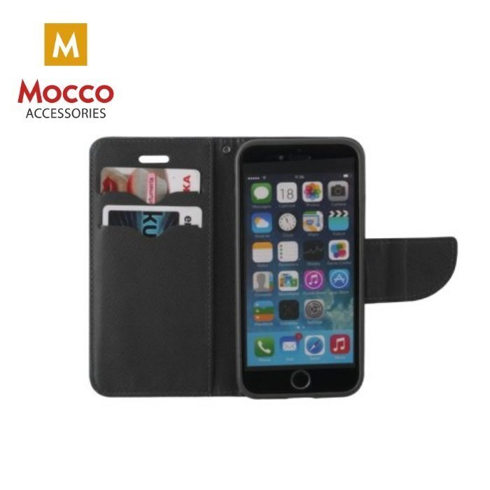 Mocco Fancy Book Case For Apple iPhone XS / X Black цена и информация | Telefoni kaaned, ümbrised | kaup24.ee