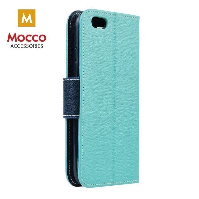 Mocco Fancy Book Case For Apple iPhone XS / X Mint / Blue цена и информация | Telefoni kaaned, ümbrised | kaup24.ee