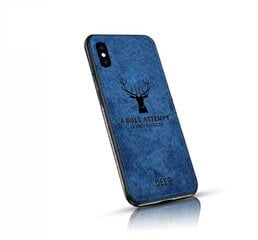 Mocco Deer Silicone Back Case for Apple iPhone XS / X Blue (EU Blister) hind ja info | Telefoni kaaned, ümbrised | kaup24.ee