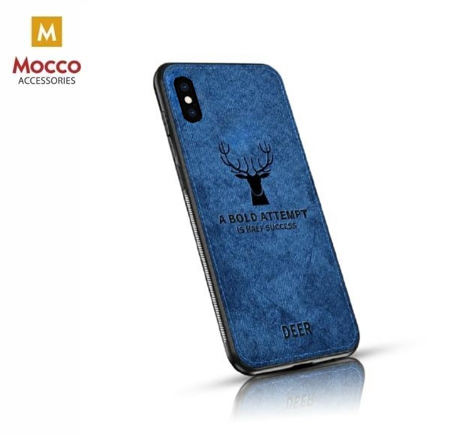 Mocco Deer Silicone Back Case for Apple iPhone XS / X Blue (EU Blister) цена и информация | Telefoni kaaned, ümbrised | kaup24.ee