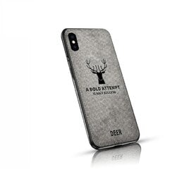 Mocco Deer Silicone Back Case for Apple iPhone XS Max Grey (EU Blister) hind ja info | Telefoni kaaned, ümbrised | kaup24.ee