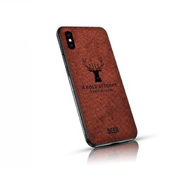 Mocco Deer Silicone Back Case for Apple iPhone XS Max Brown (EU Blister) hind ja info | Telefoni kaaned, ümbrised | kaup24.ee