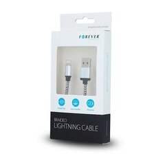 Forever USB - Lightning, 1m. hind ja info | Mobiiltelefonide kaablid | kaup24.ee