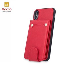 Mocco Smart Wallet Case Чехол Из Эко Кожи - Держатель Для Визиток Apple iPhone XS Max Красный цена и информация | Чехлы для телефонов | kaup24.ee