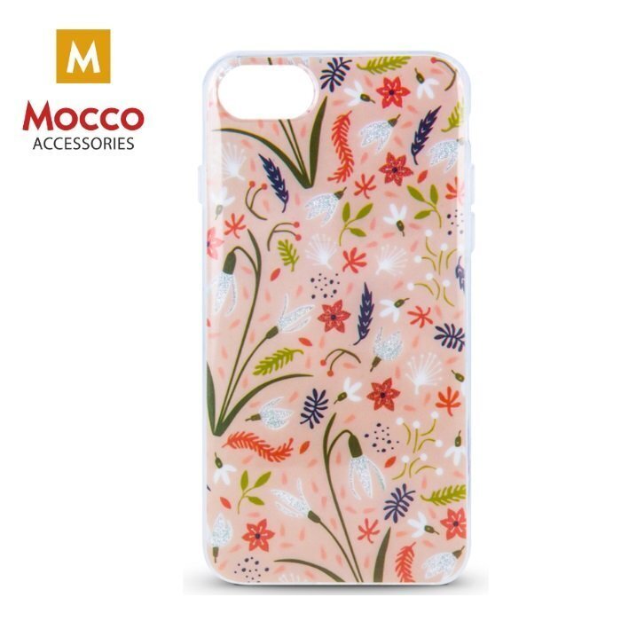 Mocco Spring Case Silicone Back Case for Huawei Mate 20 lite Pink ( White Snowdrop ) hind ja info | Telefoni kaaned, ümbrised | kaup24.ee