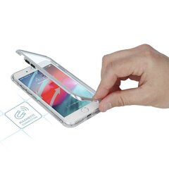 Mocco Double Side Aluminum Case 360 With Tempered Glass For Apple iPhone 6 Plus / 6S Plus Transparent - Silver цена и информация | Чехлы для телефонов | kaup24.ee