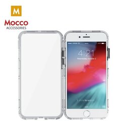 Mocco Double Side Case 360 Двухсторонний Чехол из Алюминия для телефона с защитным стеклом для Apple iPhone XR Прозрачный - Серебрянный цена и информация | Чехлы для телефонов | kaup24.ee