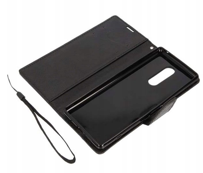 Mocco Fancy Book Case For Sony Xperia 1 / XZ4 Black hind ja info | Telefoni kaaned, ümbrised | kaup24.ee