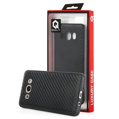 Qult Luxury Carbon Back Case Silicone Case for LG K420 K10 Black hind ja info | Telefoni kaaned, ümbrised | kaup24.ee