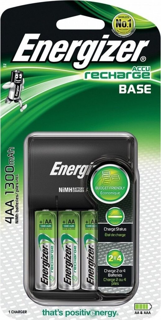 Laadija Energizer Base AA/AAA + 4 AA 1300Mah patareid цена и информация | Akud, patareid fotoaparaatidele | kaup24.ee