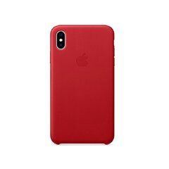 Apple iPhone XS Max Leather Cover, Красный цена и информация | Чехлы для телефонов | kaup24.ee