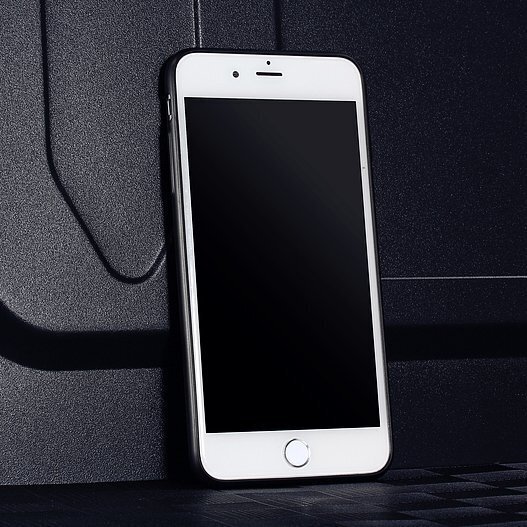 Qult Luxury Drop Back Case Silicone Case for Apple iPhone 7 Plus / 8 Plus Black цена и информация | Telefoni kaaned, ümbrised | kaup24.ee