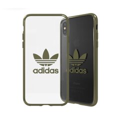 Adidas OR Clear Case - Bumper for Apple iPhone X / XS Green (EU Blister) цена и информация | Чехлы для телефонов | kaup24.ee